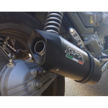 Scarico GPR Furore Nero per Moto Guzzi Breva 750 dal 2003 al 2009 omologato