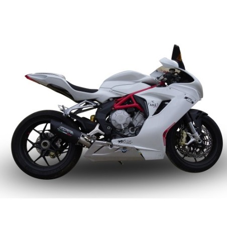 Scarico GPR Furore Nero per Mv Agusta Brutale 675 dal 2012 al 2015 omologato