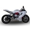 Scarico GPR Furore Nero per Mv Agusta Brutale 675 dal 2012 al 2015 omologato