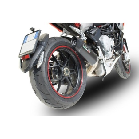 Scarico GPR Furore Nero per Mv Agusta Rivale - Stradale 800 dal 2014 al 2016 omologato