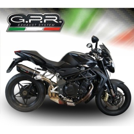 Scarico GPR Furore Nero per Mv Agusta Brutale 1090 R-RR dal 2010 al 2016 omologato