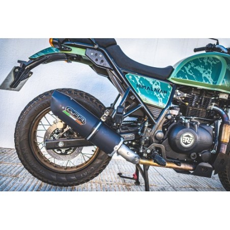 Scarico GPR Furore Nero per Royal Enfield Himalayan 410 dal 2021 al 2024 racing