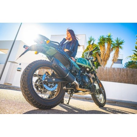 Scarico GPR Furore Nero per Royal Enfield Himalayan 410 dal 2021 al 2024 racing