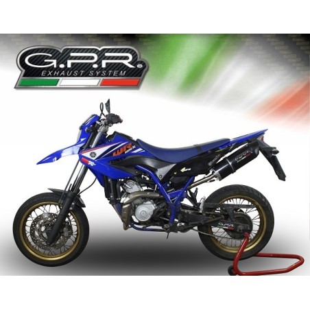 Scarico GPR Furore Nero per YAMAHA Wr 125 R dal 2009 al 2011 omologato
