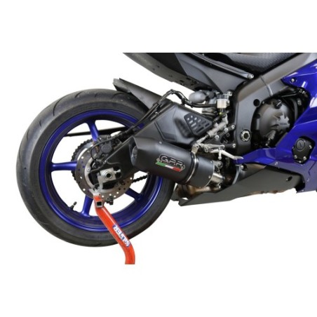 Scarico GPR Furore Nero per YAMAHA Yzf R6 dal 2017 al 2025 racing