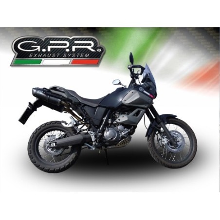 Scarico GPR Furore Nero per YAMAHA Xt 660 Z Teneré dal 2008 al 2016 omologato
