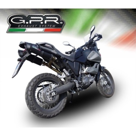 Scarico GPR Furore Nero per YAMAHA Xt 660 Z Teneré dal 2008 al 2016 omologato
