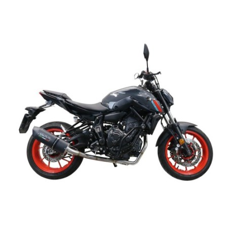 Scarico GPR Furore Nero per YAMAHA Mt-07 dal 2021 al 2024 racing