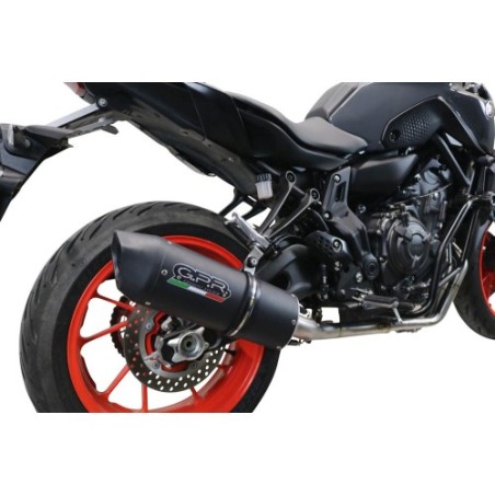 Scarico GPR Furore Nero per YAMAHA Mt-07 dal 2021 al 2024 racing