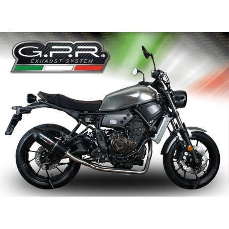 Scarico GPR Furore Nero per YAMAHA Xsr 700 dal 2021 al 2024 omologato