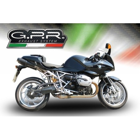 Scarico GPR Furore Poppy per BMW R 1200 S dal 2006 al 2008 omologato