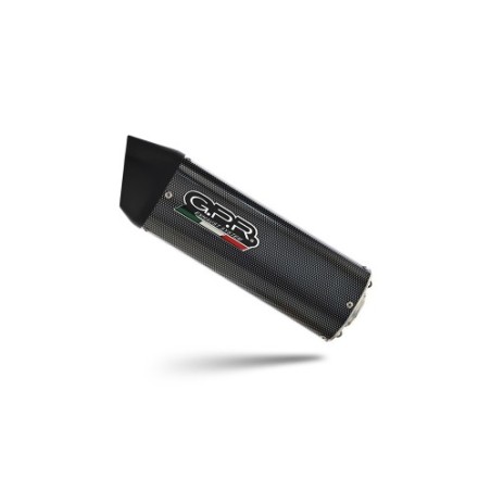Scarico GPR Furore Poppy per Kawasaki Zx-6R 636 dal 2003 al 2004 omologato