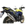 Scarico GPR Furore-X Acciaio Inox per SUZUKI V-STROM DL 800 DE - SE dal 2023 al 2025 omologato