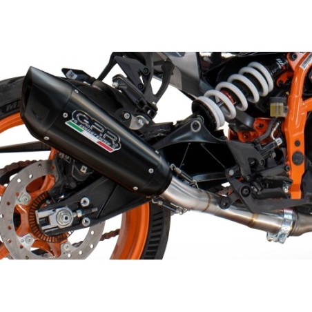 Scarico GPR GP-Revo Black Titanium per Husqvarna Svartpilen 401 dal 2024 al 2025 omologato