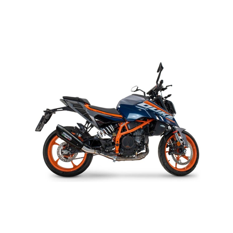 Scarico GPR GP-Revo Black Titanium per KTM Duke 200 dal 2024 al 2025 omologato