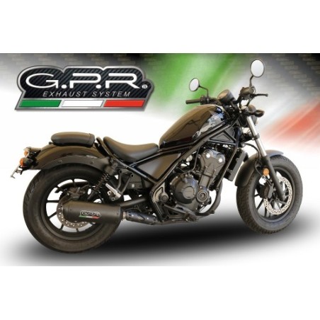 Scarico GPR Ghisa per Honda Cmx 500 Rebel dal 2017 al 2020 omologato