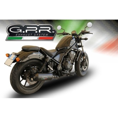 Scarico GPR Ghisa per Honda Cmx 500 Rebel dal 2021 al 2023 omologato