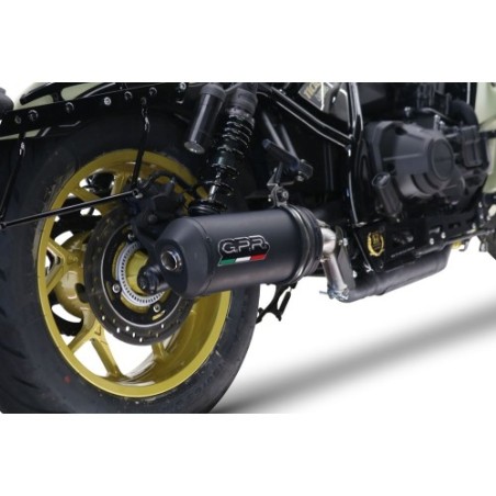 Scarico GPR Ghisa per Honda Cmx 1100 Rebel dal 2021 al 2024 omologato