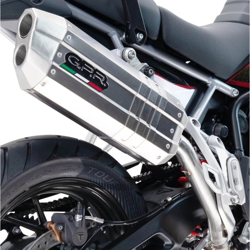 Scarico GPR Hyper Sonic Inox per KTM Lc8 950 Adventure - S dal 2003 al 2007 omologato