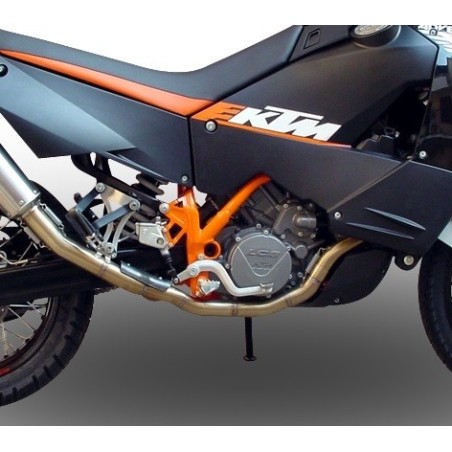 Scarico GPR Hyper Sonic Inox per KTM Lc8 950 Adventure - S dal 2003 al 2007 omologato