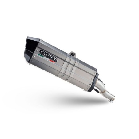 Scarico GPR Hyper Sonic Titanium per Benelli Trk 702 X dal 2023 al 2024 omologato