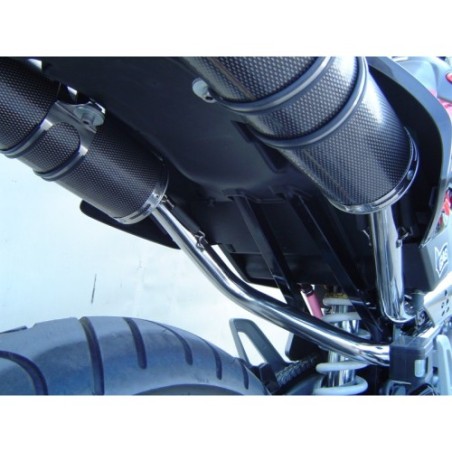 Scarico GPR Inox Tondo per Honda Fmx 650 dal 2005 al 2008 omologato
