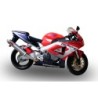 Scarico GPR Inox Tondo per Honda Cbr 900 Rr dal 2000 al 2003 omologato
