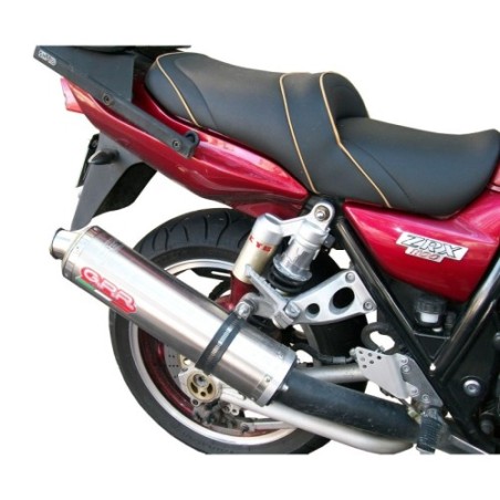 Scarico GPR Inox Tondo per Kawasaki ZRX-1100 dal 1998 al 2001 omologato