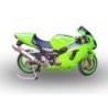 Scarico GPR Inox Tondo per Kawasaki ZX-12R dal 2000 al 2006 omologato