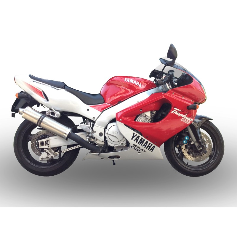 Scarico GPR Inox Tondo per YAMAHA YZF 1000 R Thunderace dal 1996 al 2003 omologato
