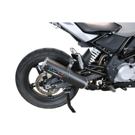 Scarico GPR M3 Black Titanium per BMW G 310 Gs dal 2022 al 2024 omologato