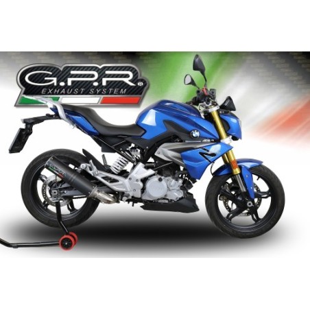 Scarico GPR M3 Black Titanium per BMW G 310 R dal 2022 al 2024 omologato