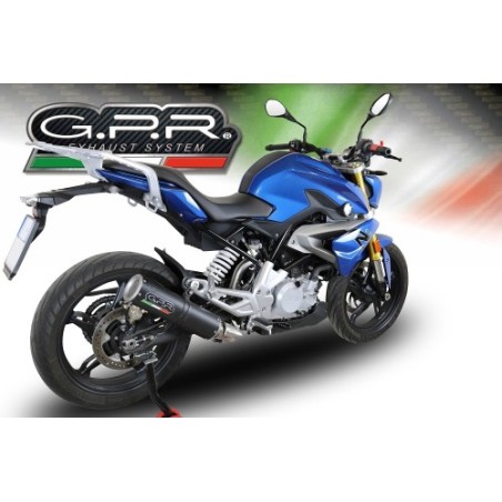 Scarico GPR M3 Black Titanium per BMW G 310 R dal 2022 al 2024 omologato