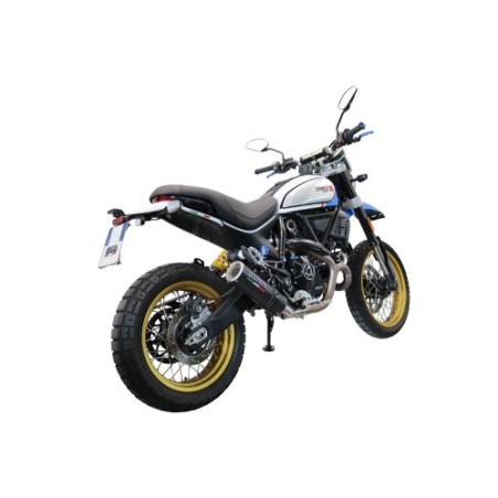 Scarico GPR M3 Black Titanium per Ducati Scrambler 800 Nightshift -Urban Motard dal 2021 al 2022 omologato