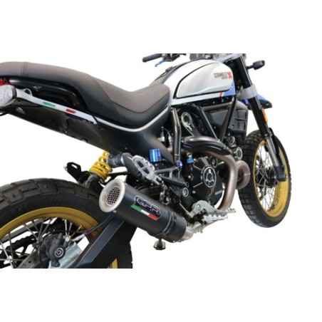 Scarico GPR M3 Black Titanium per Ducati Scrambler 800 Nightshift -Urban Motard dal 2021 al 2022 omologato