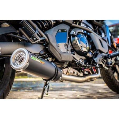 Scarico GPR M3 Black Titanium per Kawasaki Vulcan 650 S dal 2014 al 2016 omologato