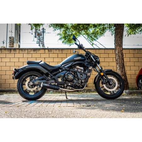 Scarico GPR M3 Black Titanium per Kawasaki Vulcan 650 S dal 2017 al 2020 omologato