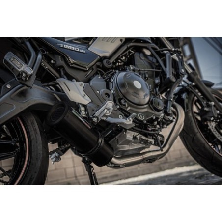 Scarico GPR M3 Black Titanium per Kawasaki Z 650 RS dal 2021 al 2023 omologato