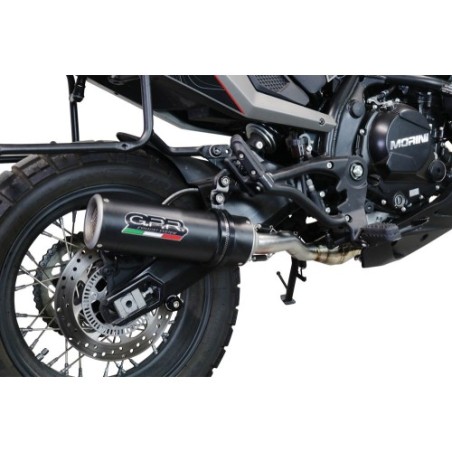 Scarico GPR M3 Black Titanium per Moto Morini X-CAPE 650 dal 2021 al 2024 omologato