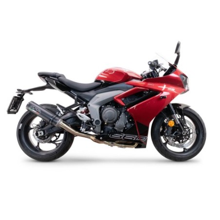Scarico GPR M3 Black Titanium per Triumph Daytona 660 dal 2023 al 2025 omologato