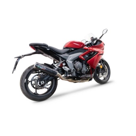 Scarico GPR M3 Black Titanium per Triumph Daytona 660 dal 2023 al 2025 omologato
