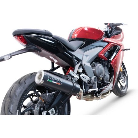 Scarico GPR M3 Black Titanium per Triumph Daytona 660 dal 2023 al 2025 omologato