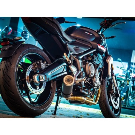 Scarico GPR M3 Black Titanium per Triumph Trident 660 dal 2021 al 2024 omologato