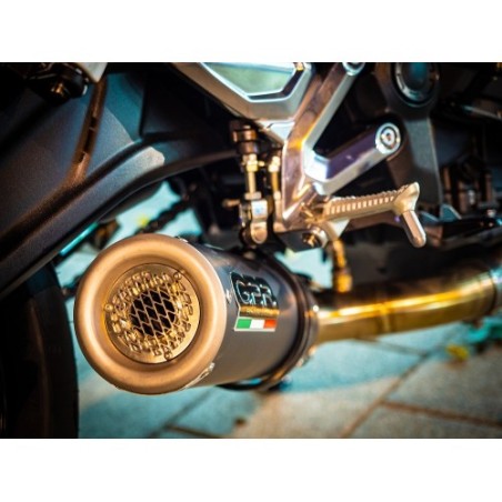 Scarico GPR M3 Black Titanium per Triumph Trident 660 dal 2021 al 2024 omologato