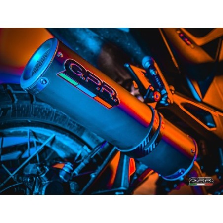 Scarico GPR M3 Black Titanium per Zontes Zt 125 G1 - U - U1 - Z2 dal 2020 al 2024 omologato