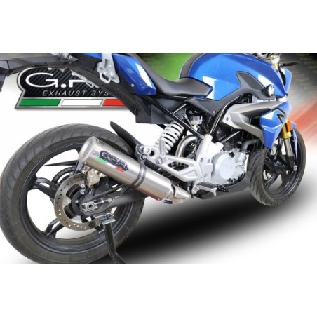 Scarico GPR M3 Inox per BMW G 310 R dal 2017 al 2021 omologato