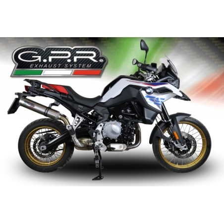 Scarico GPR M3 Inox per BMW F 850 Gs -Adventure dal 2021 al 2024 omologato