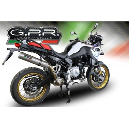 Scarico GPR M3 Inox per BMW F 850 Gs -Adventure dal 2021 al 2024 omologato