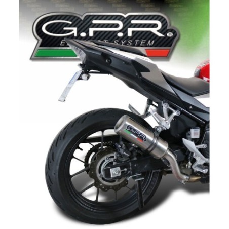 Scarico GPR M3 Inox per Honda Cb 500 X dal 2016 al 2018 omologato