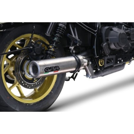 Scarico GPR M3 Inox per Honda Cmx 1100 Rebel dal 2021 al 2024 omologato